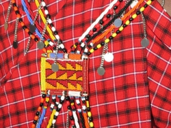 Maasai traditional clothing and jewelry