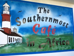 In the town of L’Agulhas is the southernmost café in Africa