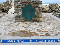 The official meeting place of the Indian and Atlantic oceans is at Cape Agulhas